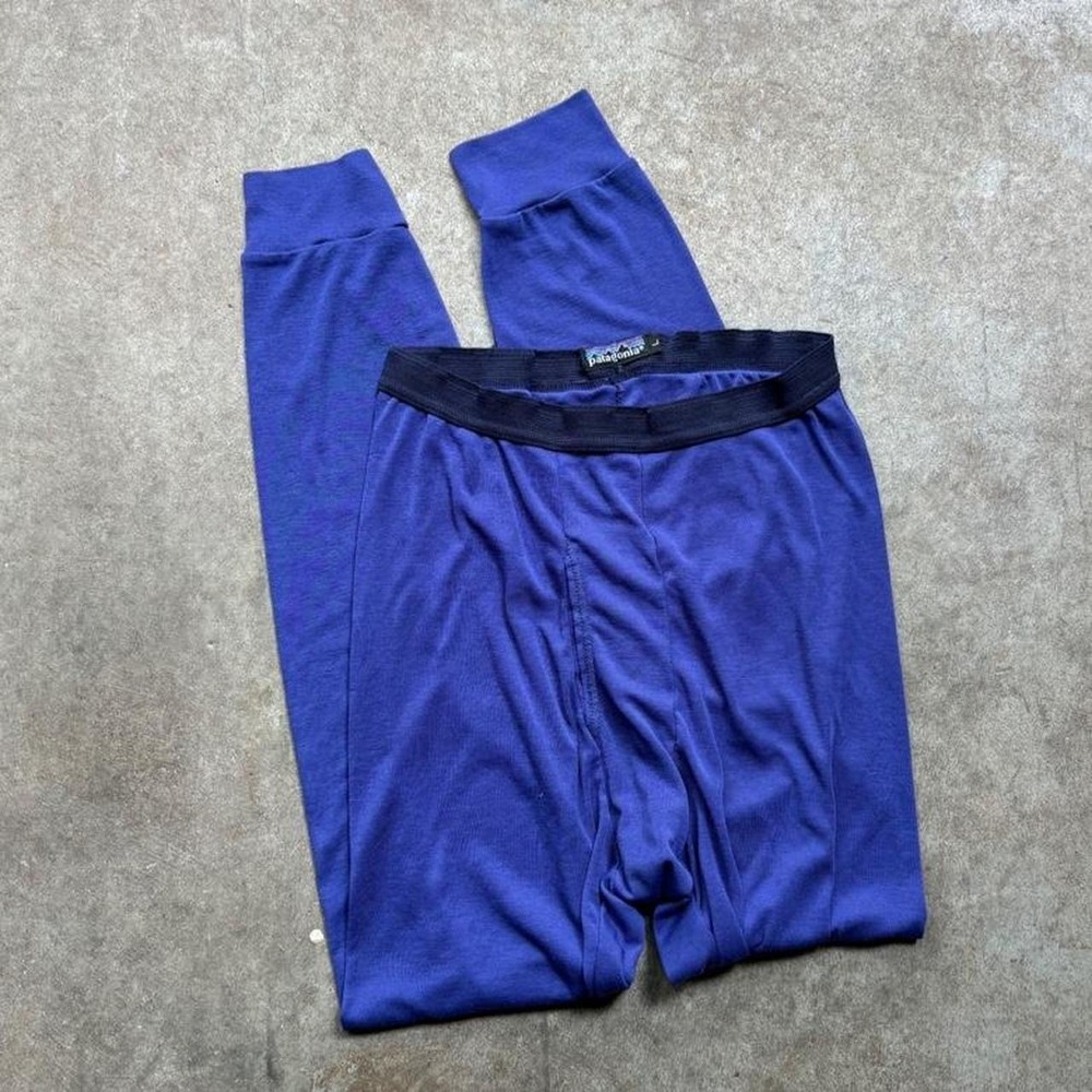 Vintage 80s Patagonia capilene blue base layer Mens size large